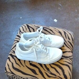 Vans All-White Classic Low Top Sneakers